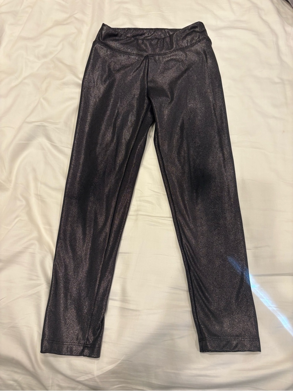 Cat & Jack Black Metallic Leggings